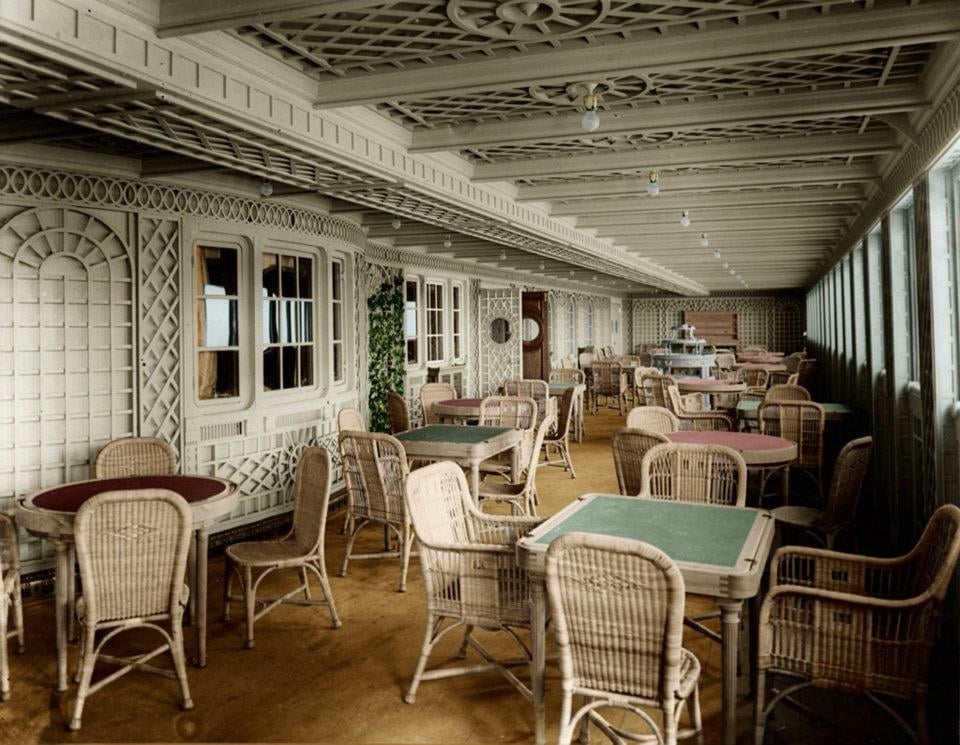 16 photos inédites du titanic en couleurs