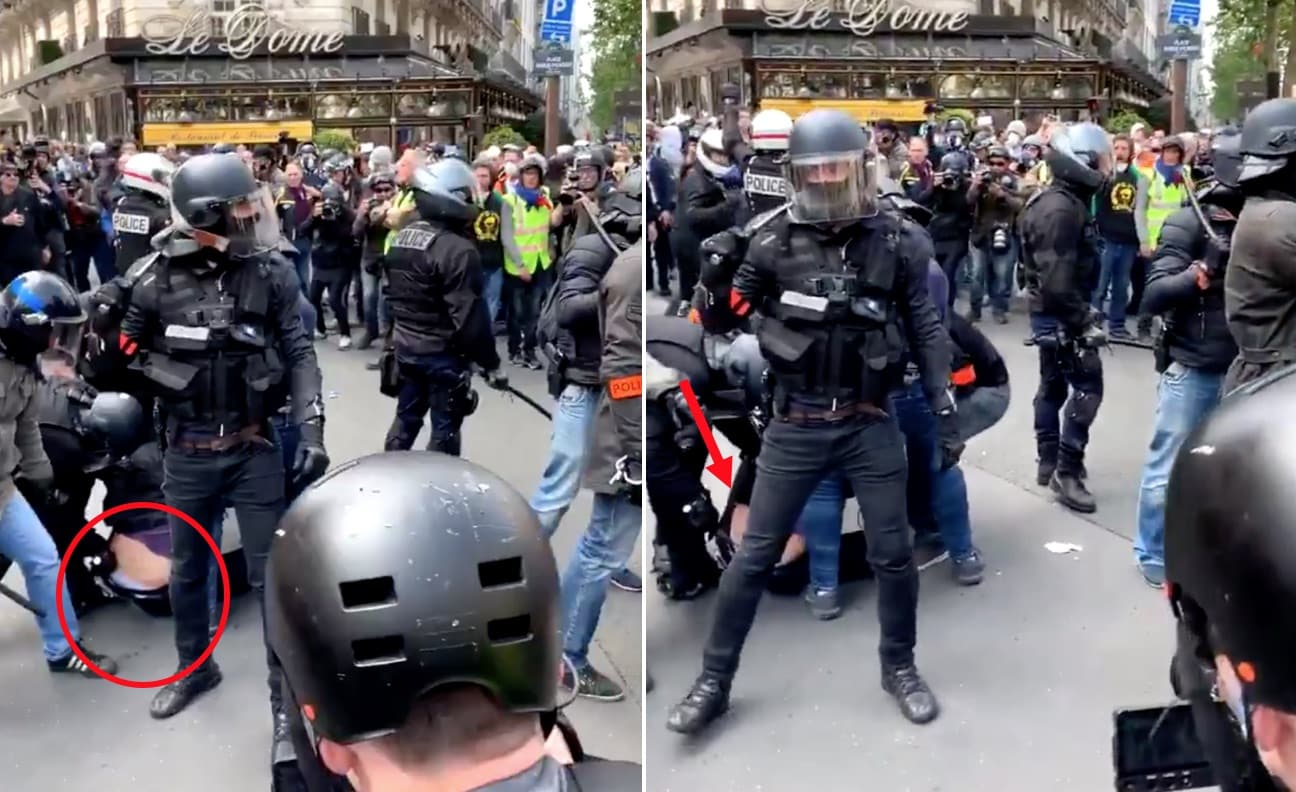 La vidéo qui fait scandale un policier a t il introduit sa matraque