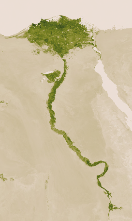 La vallée du Nil, Égypte