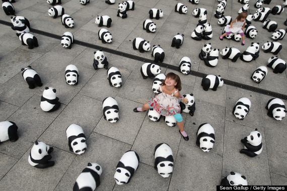 1,600 Panda Sculptures Highlight World Wilflife Fund 50th Anniversary