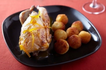 recette-e13075-caille-a-l-orange-croquettes-de-pommes-de-terre-au-gingembre