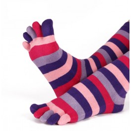 chaussettes-a-5-doigts-multicolores