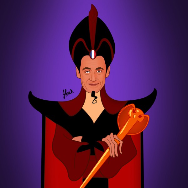 Nicolas Sarkozy en Jafar "Aladdin"