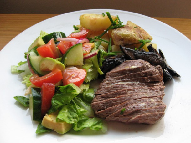 steak_mushroom_salad