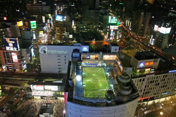 Terrain de football, Tokyo, Japon