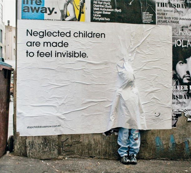 "Les enfants abandonnés sont faits pour se sentir invisibles" par Stopchildabusenow