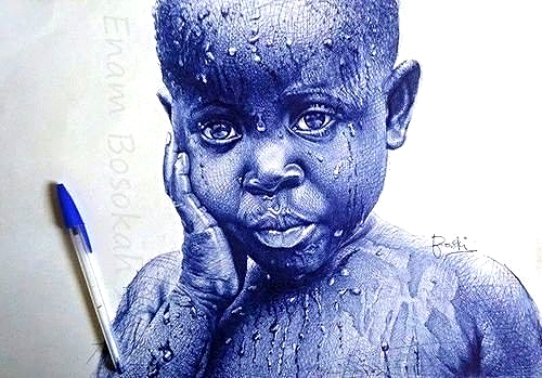 [PHOTOS] De Splendides Portraits Réalisés Uniquement Au Stylo BIC