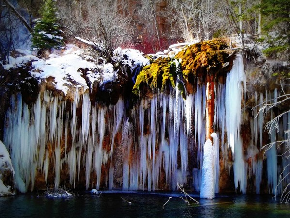 Les chutes du lac Hanging, Colorado (USA)