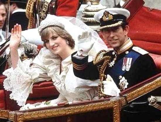 Le Prince Charles et Lady Diana Spencer : 110 millions de dollars avec prise en compte de l’inflation (48 millions de dollars en 1981)