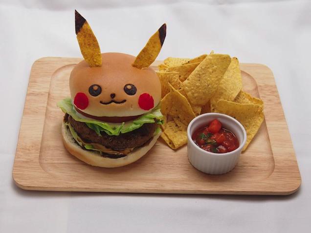 burger-pikachu café Pikachu
