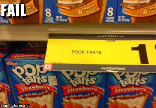 "Poop" veut dire "merde" en anglais...