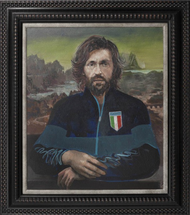 Andrea Pirlo (La Joconde de Leonard de Vinci)