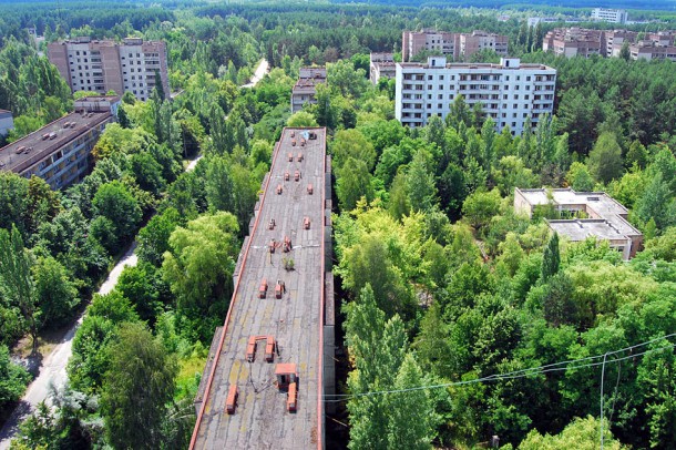 La ville radioactive de Pripyat, Ukraine
