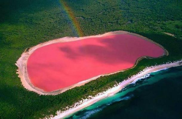 1.) Lake Hillier, The Pink Lake,Western Australia