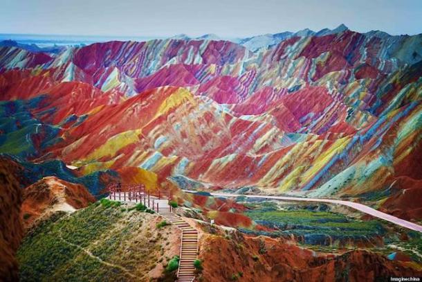 Rainbow Mountains, Gansu Province, China