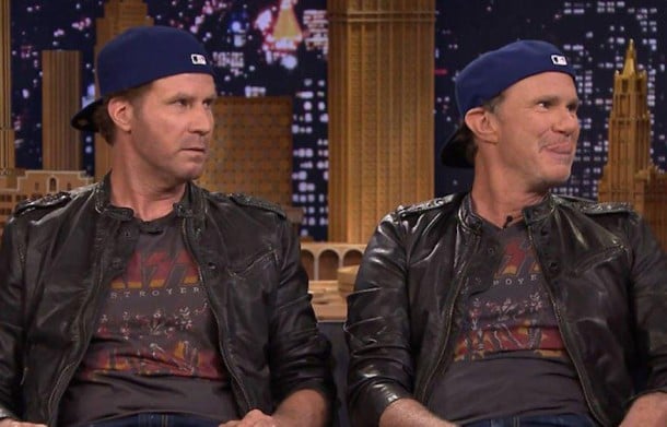 Le batteur des Red Hot Chili Peppers Chad Smith et l'acteur Will Ferrell