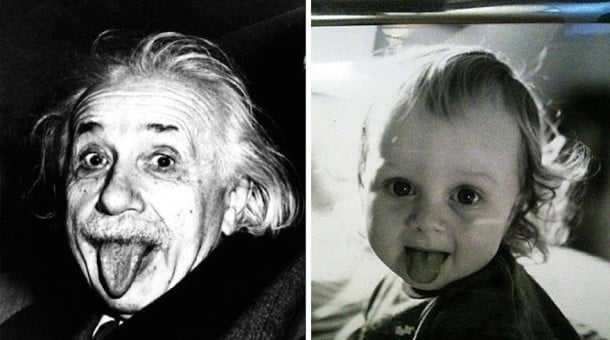 Einstein et une petite fille