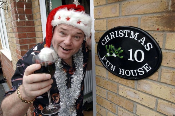 Mandatory Credit: Photo By David Hartley / Rex Features Andy Parks celebrates Christmas everyday, which includes eating Christmas lunch everyday ANDY PARKS WHO CELEBRATES CHRISTMAS EVERYDAY, MELKSHAM, WILTSHIRE, BRITAIN - DEC 2005 /REX_MR_CHRISTMAS_562850e//0512051206