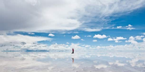 Le lac miroir en Bolivie 