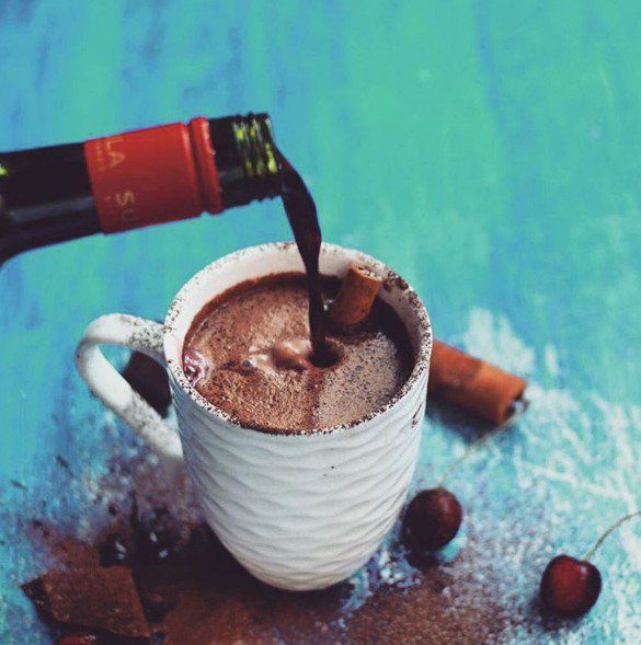 chocolat chaud au vin rouge