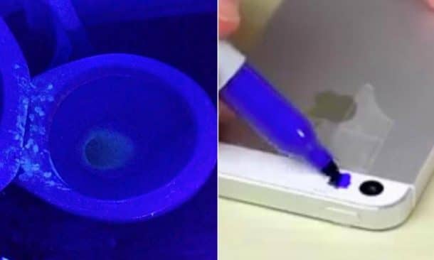 Fabriquer une lumière noire avec le flash d'un téléphone