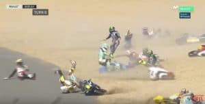 plaque d'huile grand prix moto