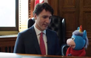 trudeau et la licorne