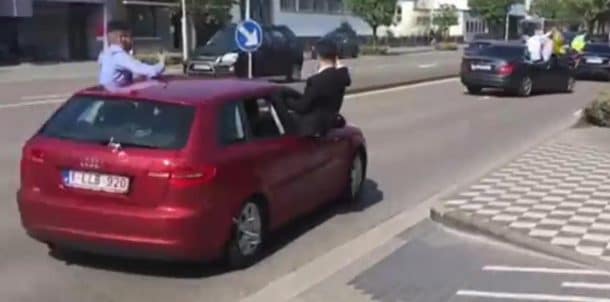 cortège de mariage dangereux a anvers