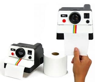 distributeur papier toilettes polaroid