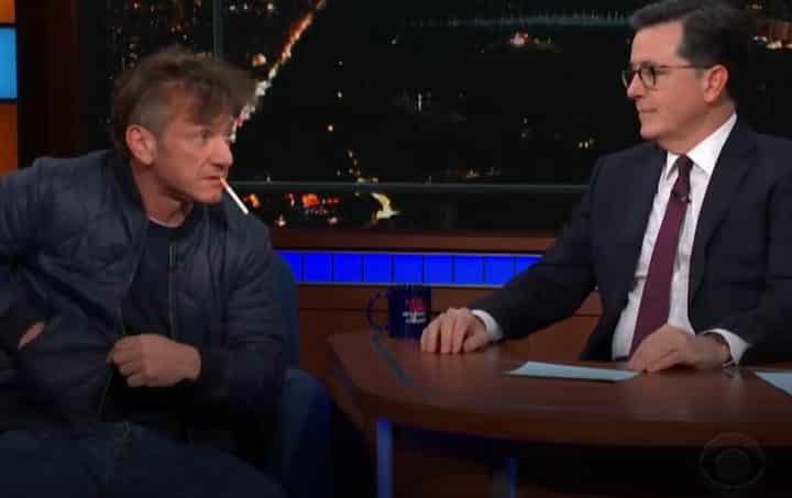 Sean Penn et Stephen Colbert