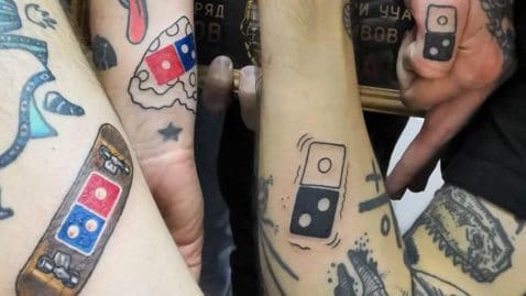 tatouages pizzas gratuites domino's pizza pub