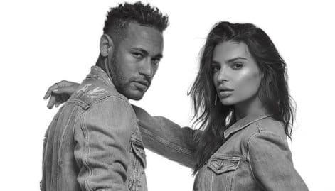 Neymar et Emily Ratajkowski publicité replay