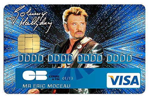 Jm-Déco Stickers Autocollant Carte Bleue - Carte bancaire - CB
