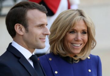 Brigitte Macron couple