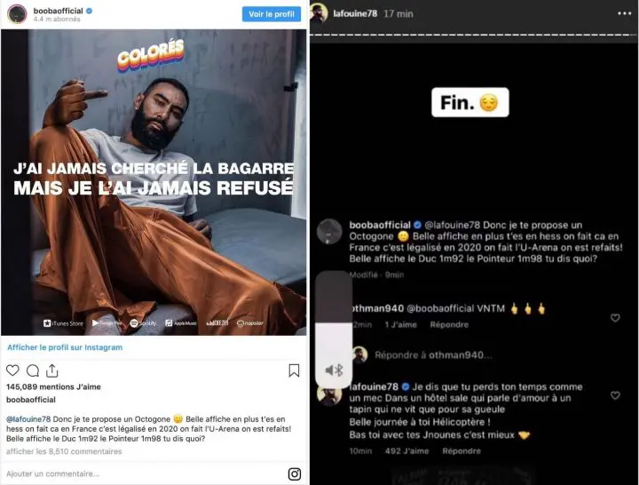 Booba La Fouine Octogone