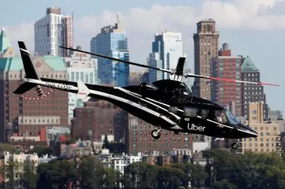 taxi hélicoptère uber