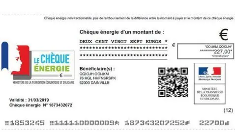 chèque energie