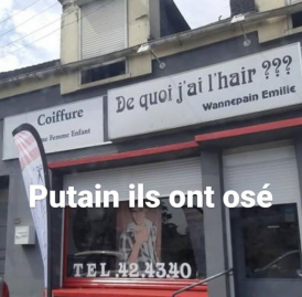 coiffeur "de quoi j'ai l'hair???"