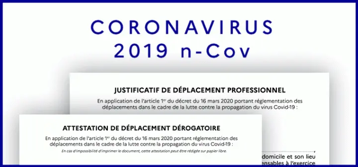 Attestation pour sortir durant le confinement