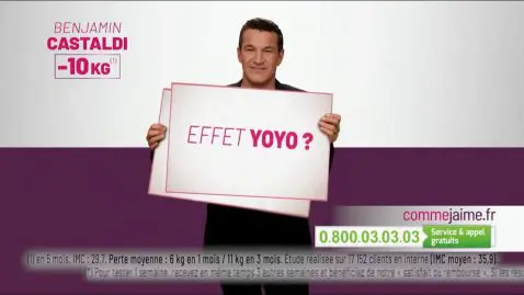 Pub de Benjamin Castaldi pour Comme J'aime