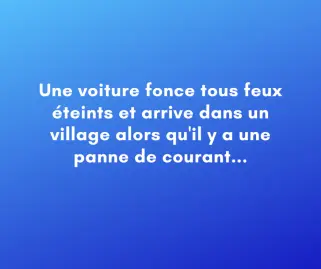 L'énigme du chauffard
