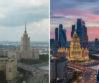 Ces ohotos montrent l'évolution du monde sur plusieurs années