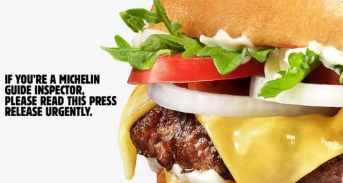 Burger King réclame une étoile au Guide Michelin