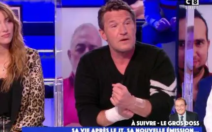 benjamin castaldi blessé touche pas à mon poste