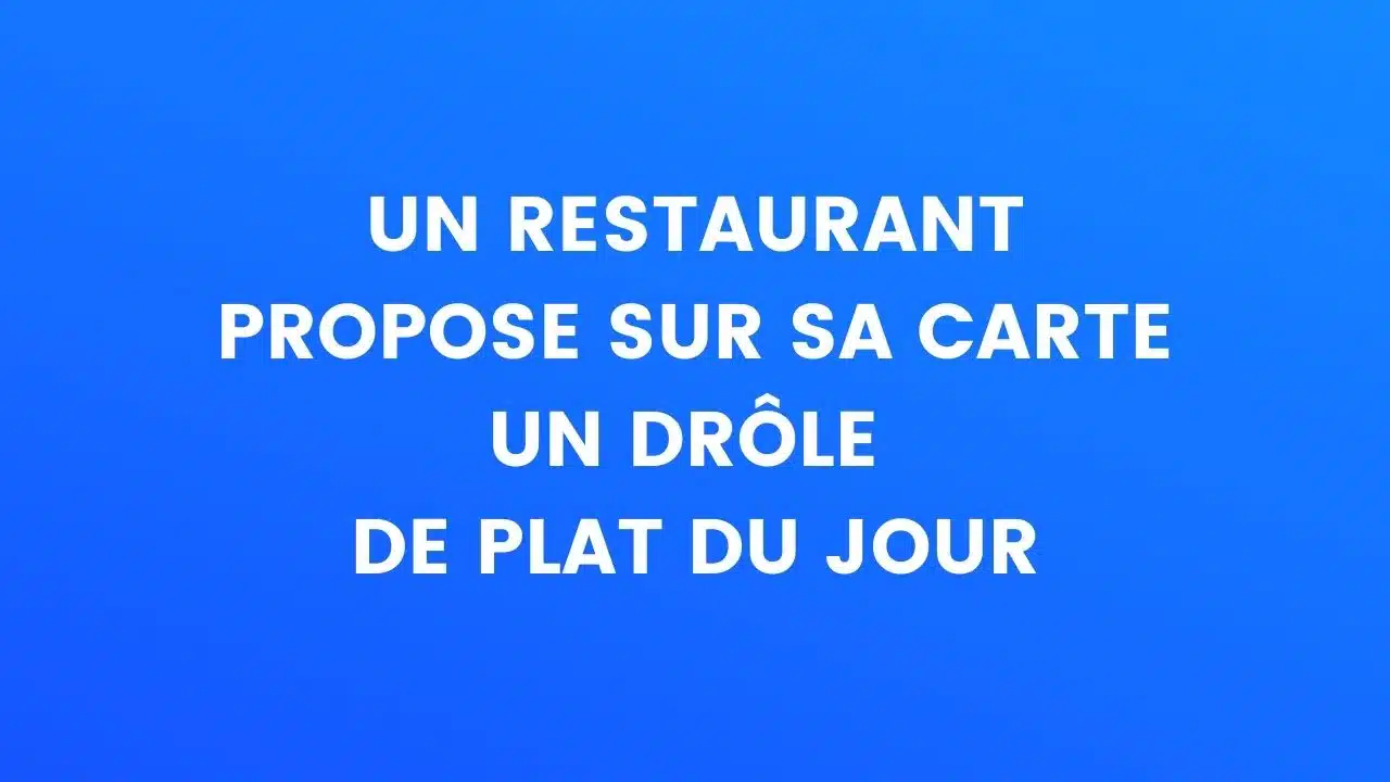 blague resto