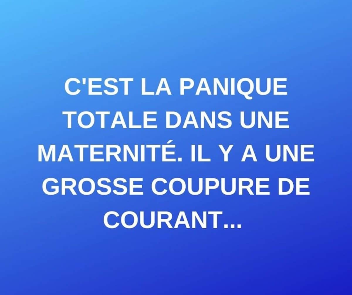 Blague Du Jour C Est La Panique Totale Dans Une Maternite