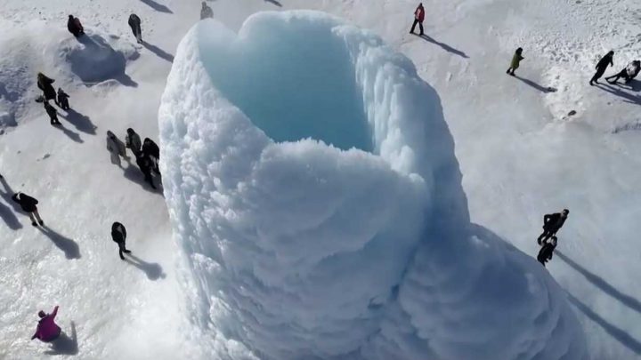 volcan de glace magnifique