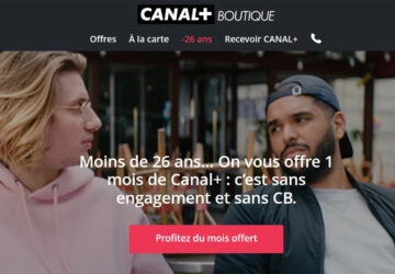 Canal + mois offert gratuit -26 ans