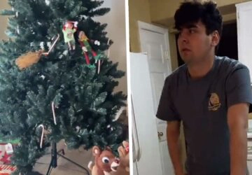 il hallucine en croyant qu'on est à noël