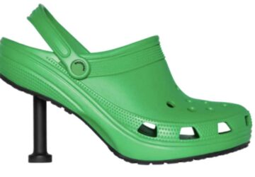 balenciaga s'associe à crocs pour des chaussures à talon